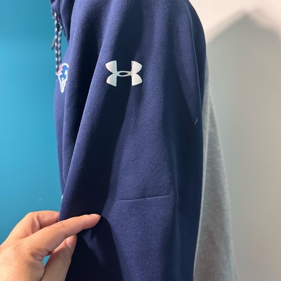 UNDER ARMOUR NFL Combine Authentic New England Patriots Navy full zip hoodie XL - Picture 12 of 13